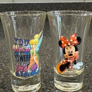 Disney Tinker Bell and Minnie Mouse Shot Glass Set